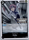 Koby (Judge) OP02-098 Promo One Piece Promotion Cards One Piece Near Mint