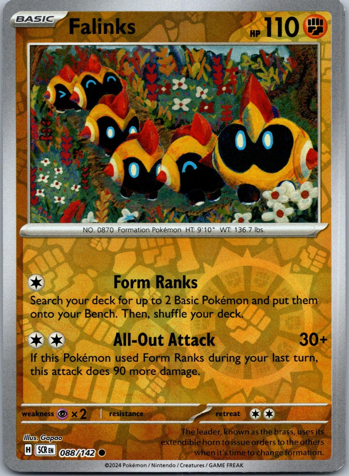 Falinks 88/142 Common Stellar Crown Pokemon Near Mint