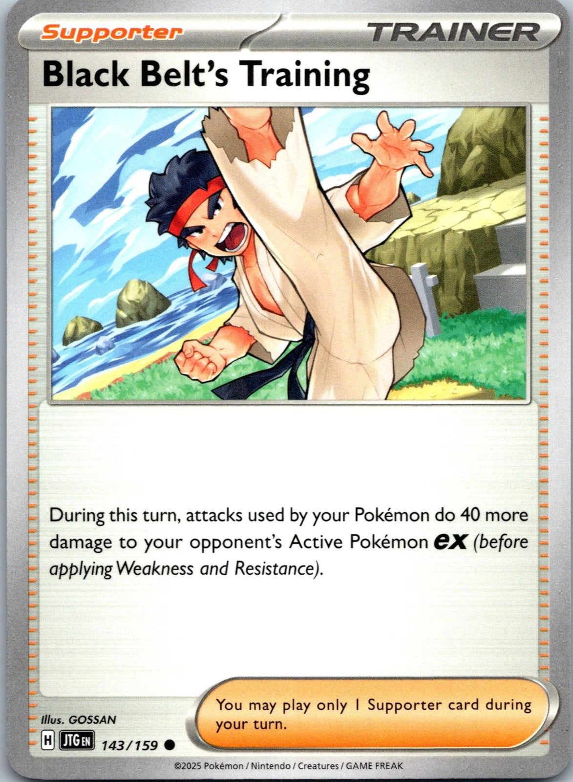 Black Belt's Training 143/159 Common Journey Together Pokemon Near Mint