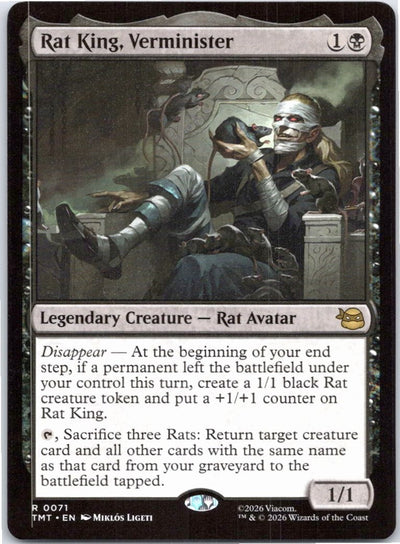 Rat King, Verminister Teenage Mutant Ninja Turtles Magic: The Gathering NM