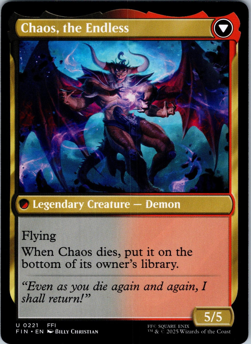 Garland, Knight of Cornelia 221 Uncommon FINAL FANTASY Magic: The Gathering NM