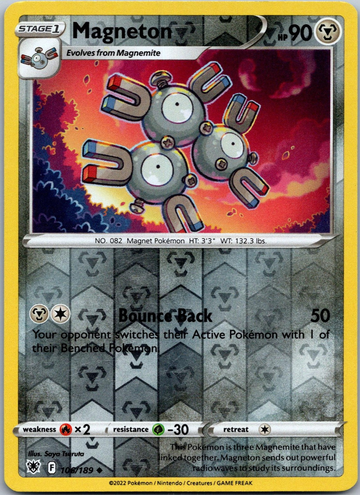 Magneton 106/189 Uncommon Astral Radiance Pokemon Near Mint