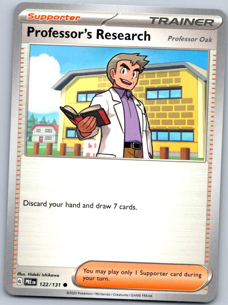 Professor's Research 122/131 Common Prismatic Evolutions Pokemon Near Mint