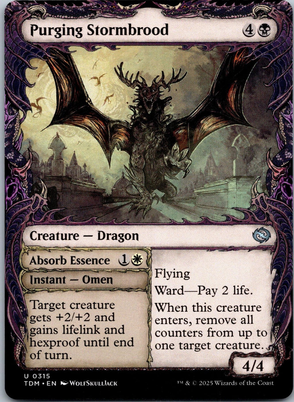 Purging Stormbrood (Showcase) 315 Tarkir: Dragonstorm Magic: The Gathering NM