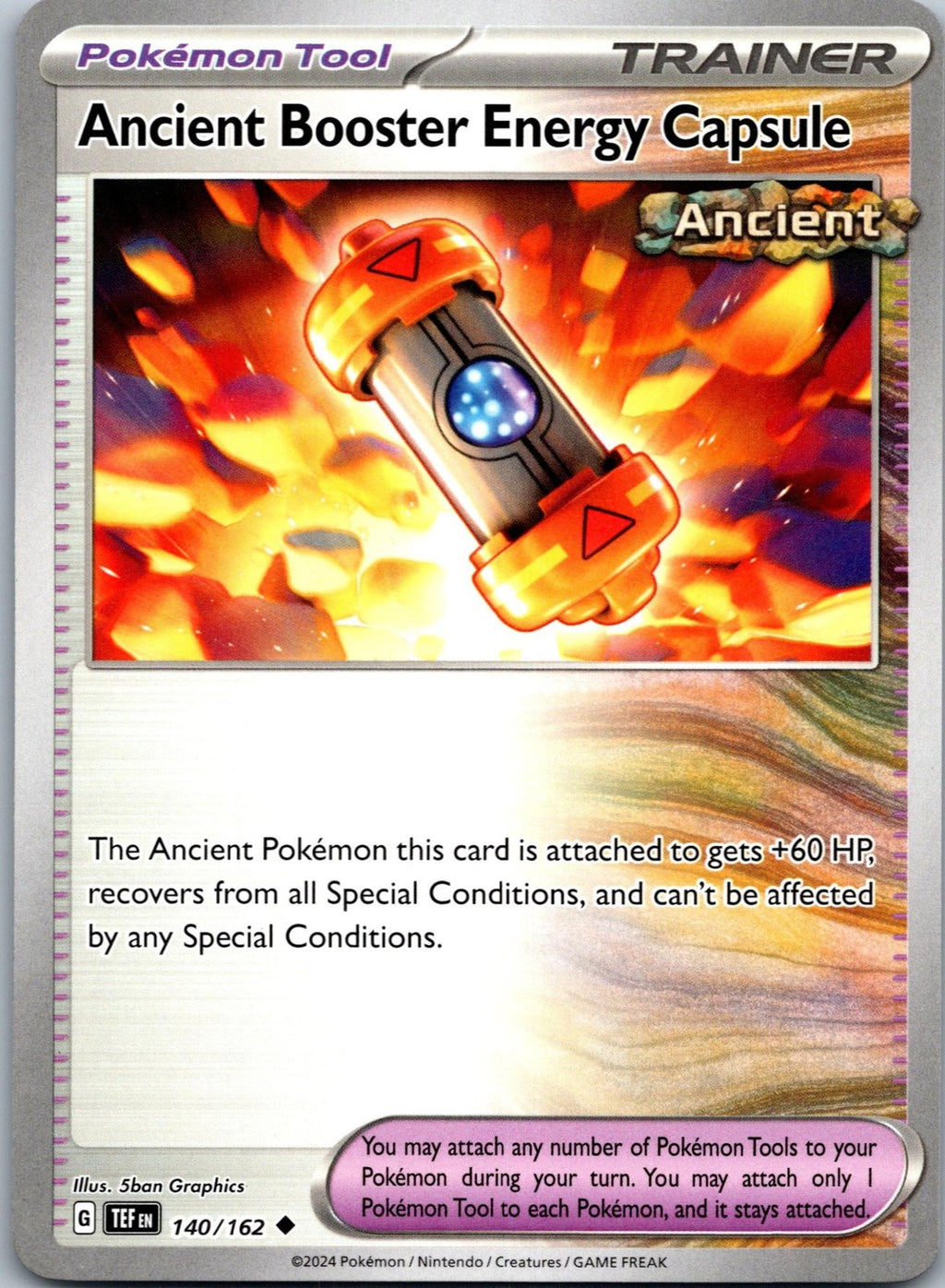 Ancient Booster Energy Capsule 140/162 Uncommon Temporal Forces Pokemon NM