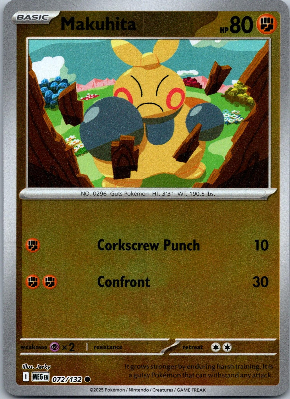 Makuhita 072/132 Common Mega Evolution Pokemon Near Mint