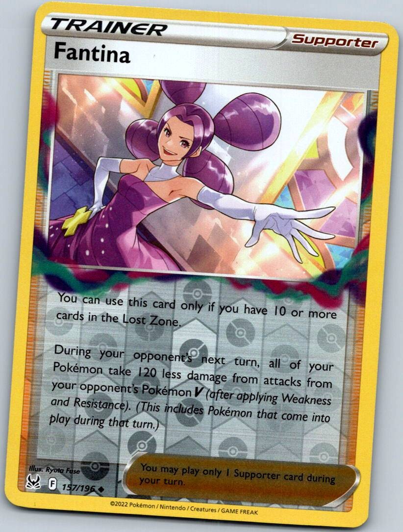 Fantina 157/196 Reverse Lost Origin Pokemon Near Mint