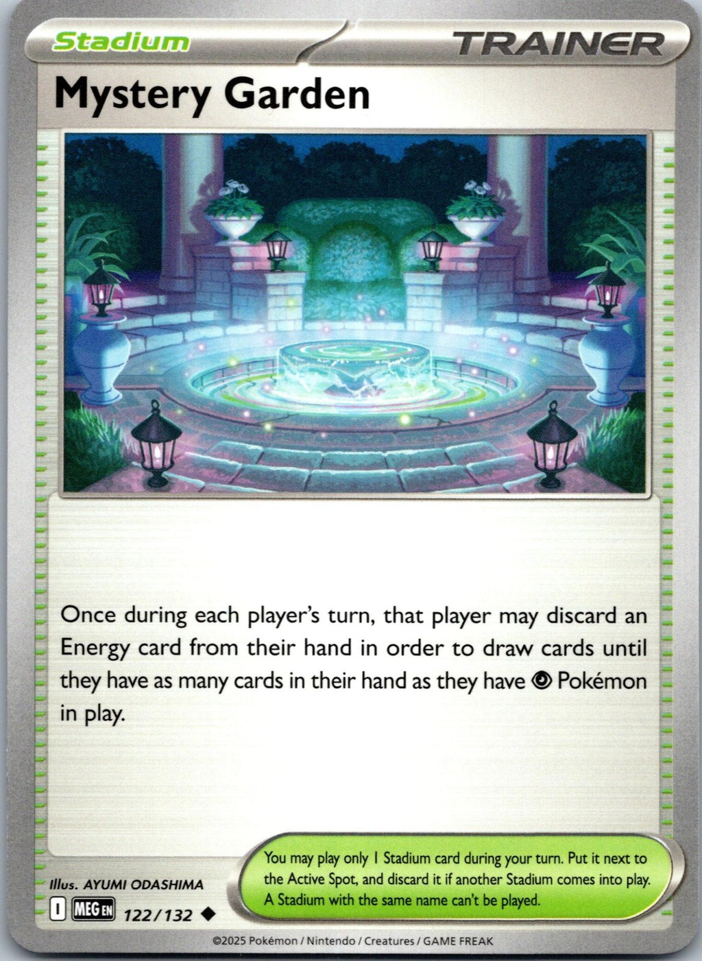 Mystery Garden 122/132 Uncommon Mega Evolution Pokemon Near Mint