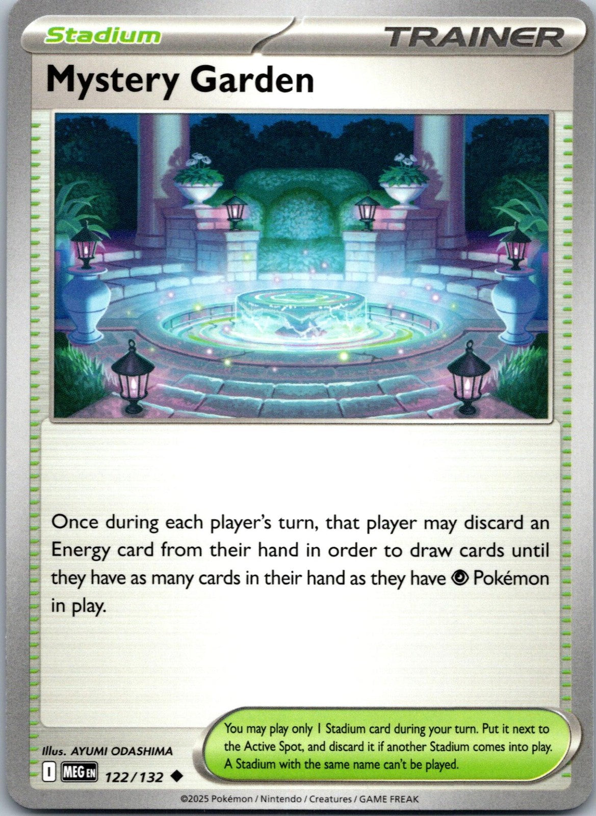 Mystery Garden 122/132 Uncommon Mega Evolution Pokemon Near Mint