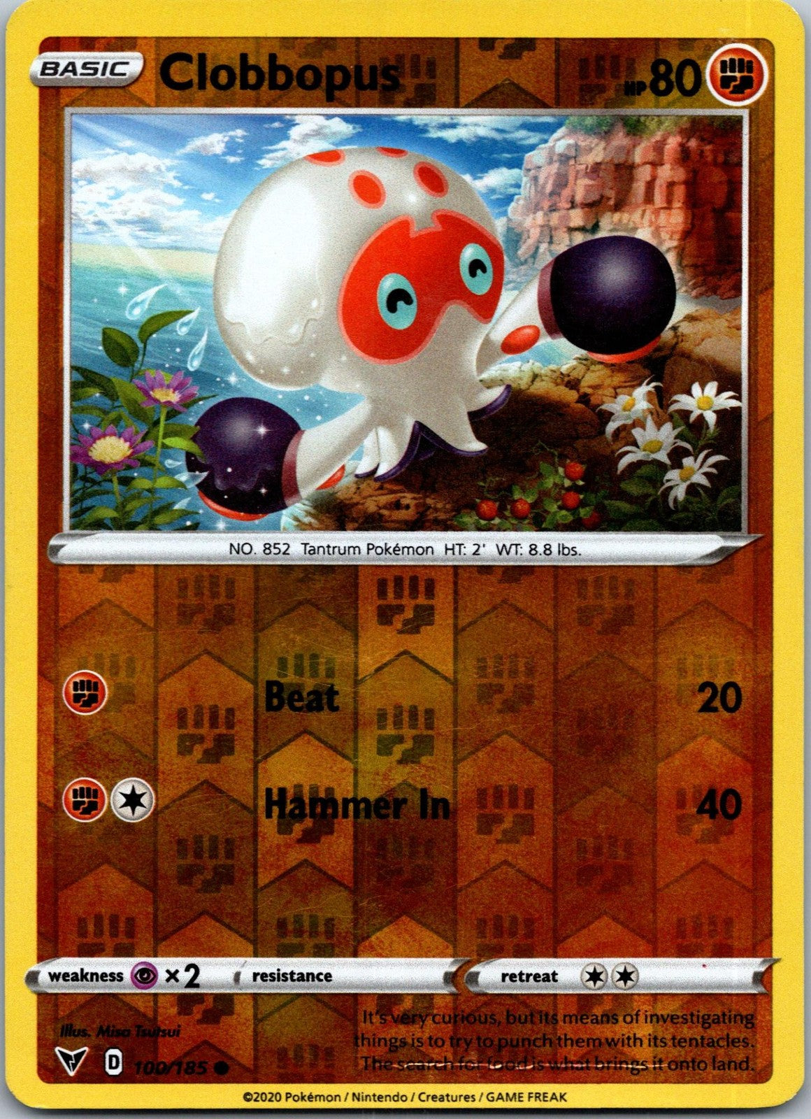 Clobbopus 100/185 Common Vivid Voltage Pokemon Near Mint