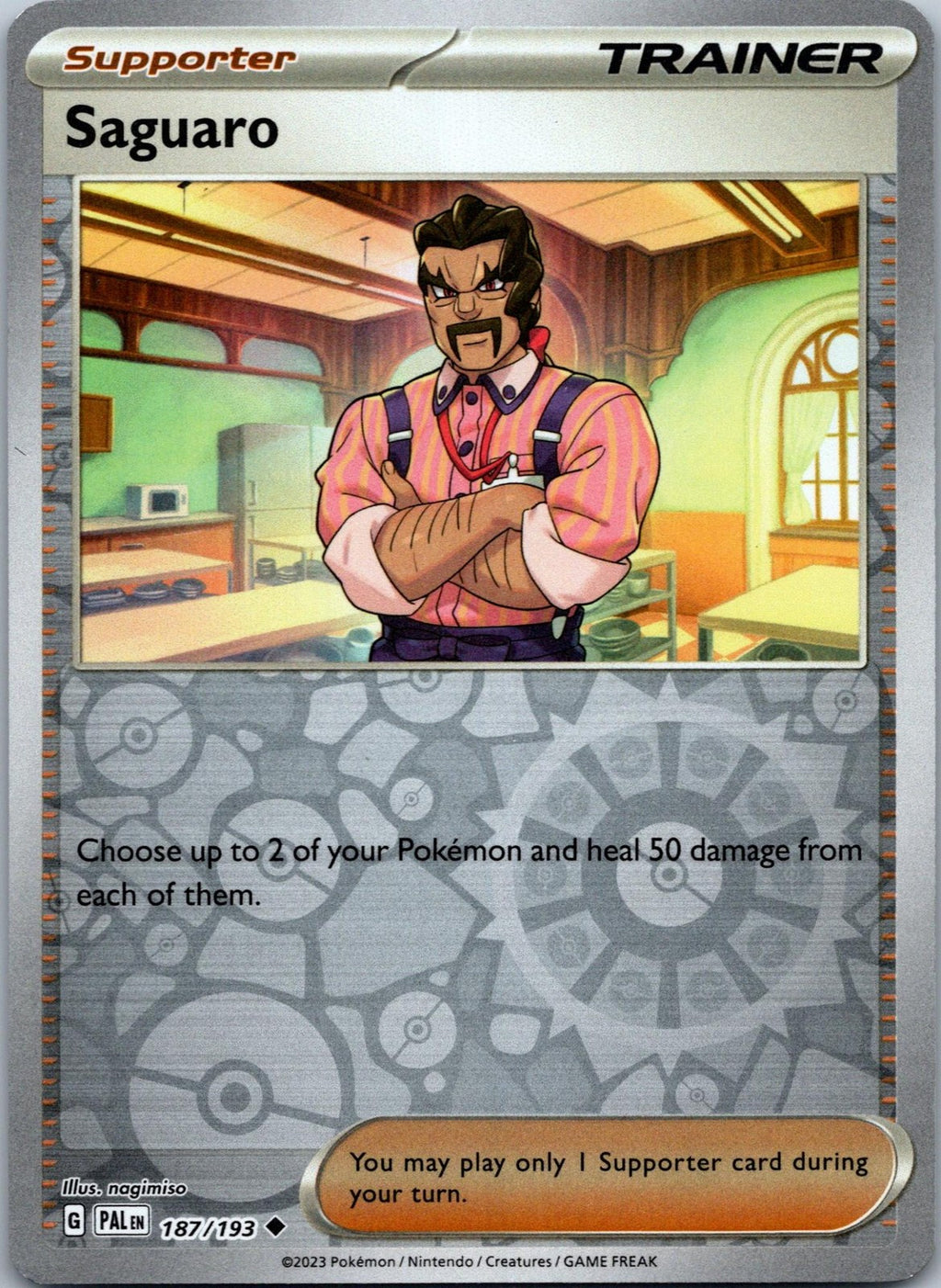 Saguaro 187/193 Uncommon Paldea Evolved Pokemon Near Mint