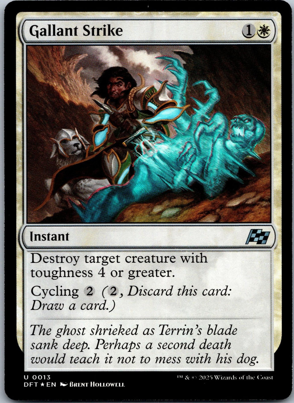 Gallant Strike 13 Uncommon Aetherdrift Magic: The Gathering Near Mint