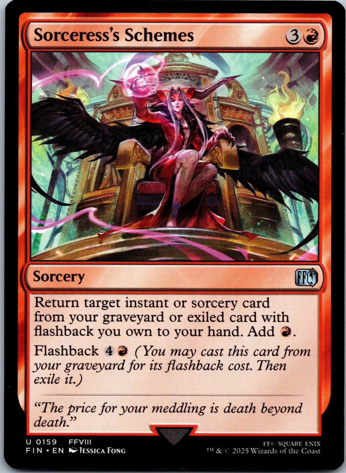 Sorceress's Schemes 159 Uncommon Final Fantasy Magic: The Gathering NM | HOKO