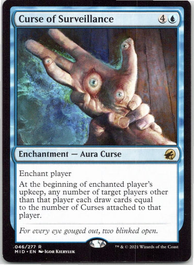 Curse of Surveillance Innistrad: Midnight Hunt Magic: The Gathering NM