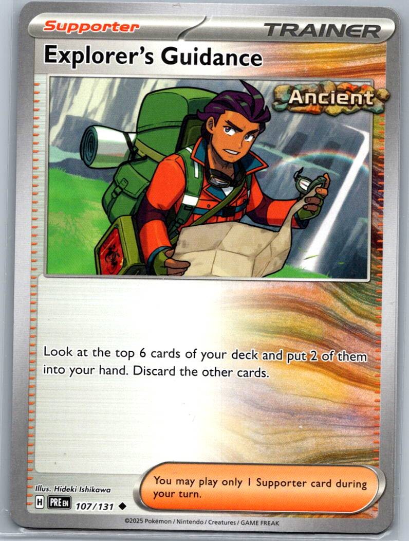 Explorer's Guidance 107/131 Reverse Prismatic Evolutions Pokemon Near Mint