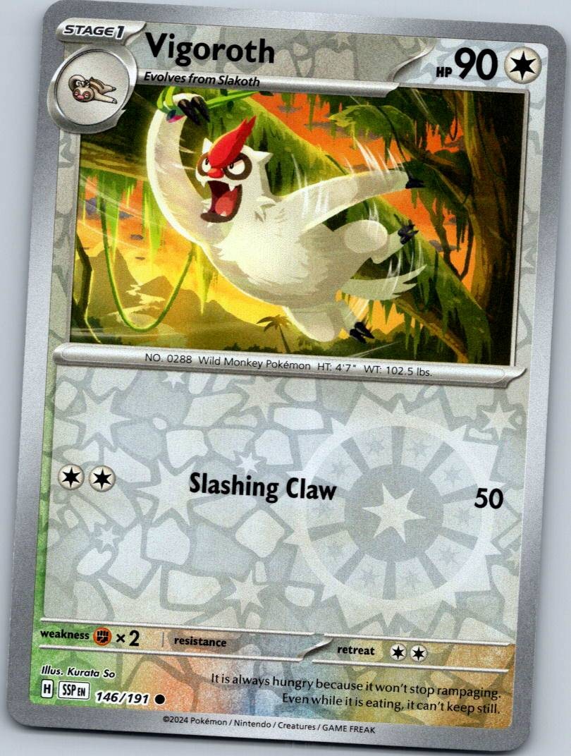 Glimmora 115/191 Common Surging Sparks Pokemon Reverse Holo Near Mint