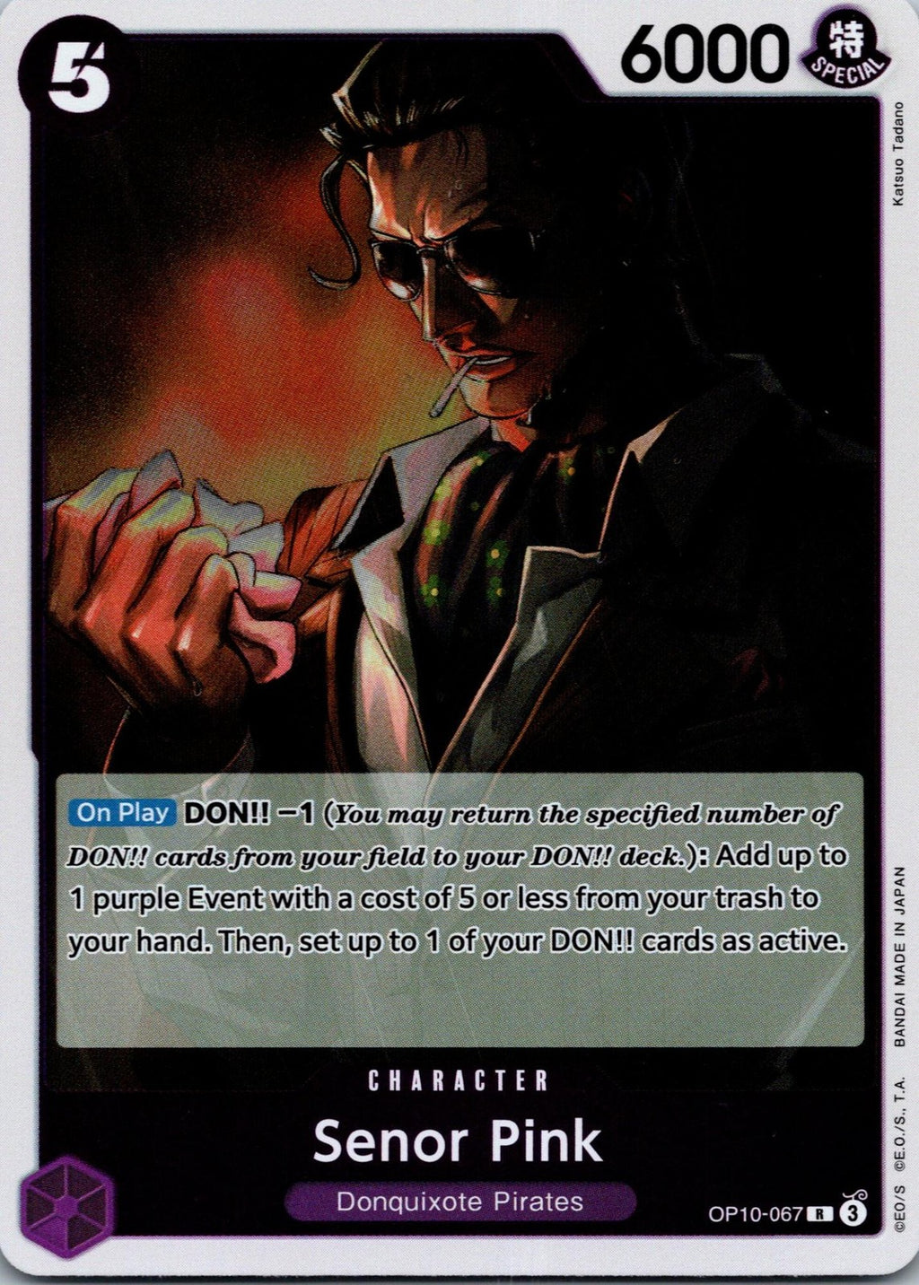 Senor Pink OP10-067 Rare Royal Blood One Piece Near Mint