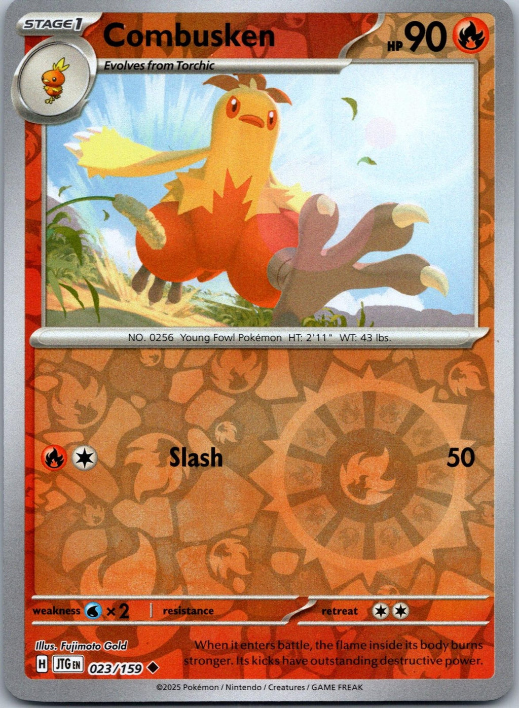 Combusken 023/159 Uncommon Journey Together Pokemon Near Mint