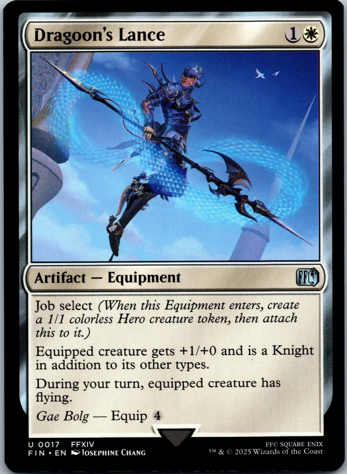 Dragoon's Lance 17 Uncommon Final Fantasy Magic: The Gathering Near Mint | HOKO