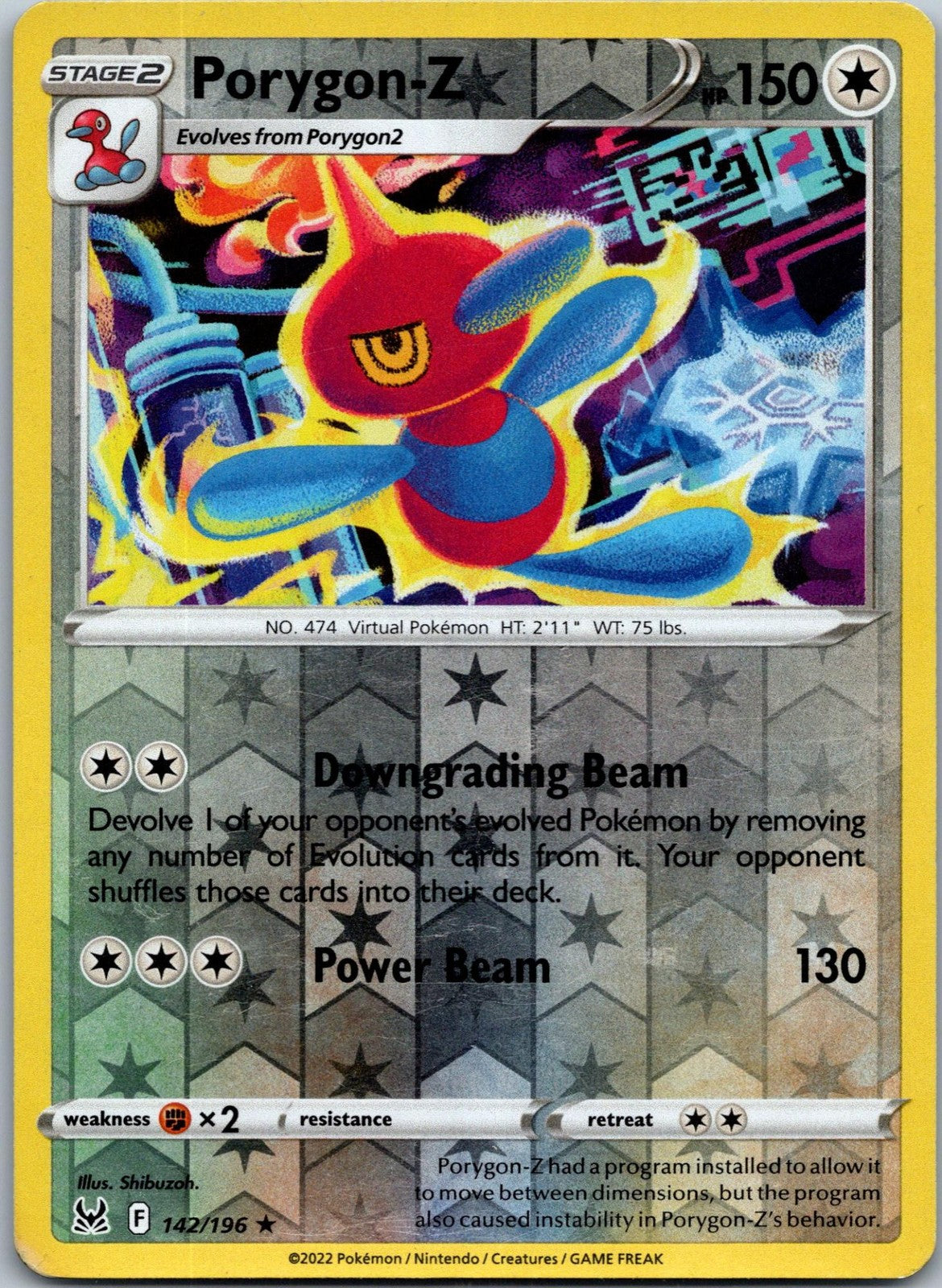 Porygon-Z 142/196 Rare Lost Origin Pokemon Near Mint