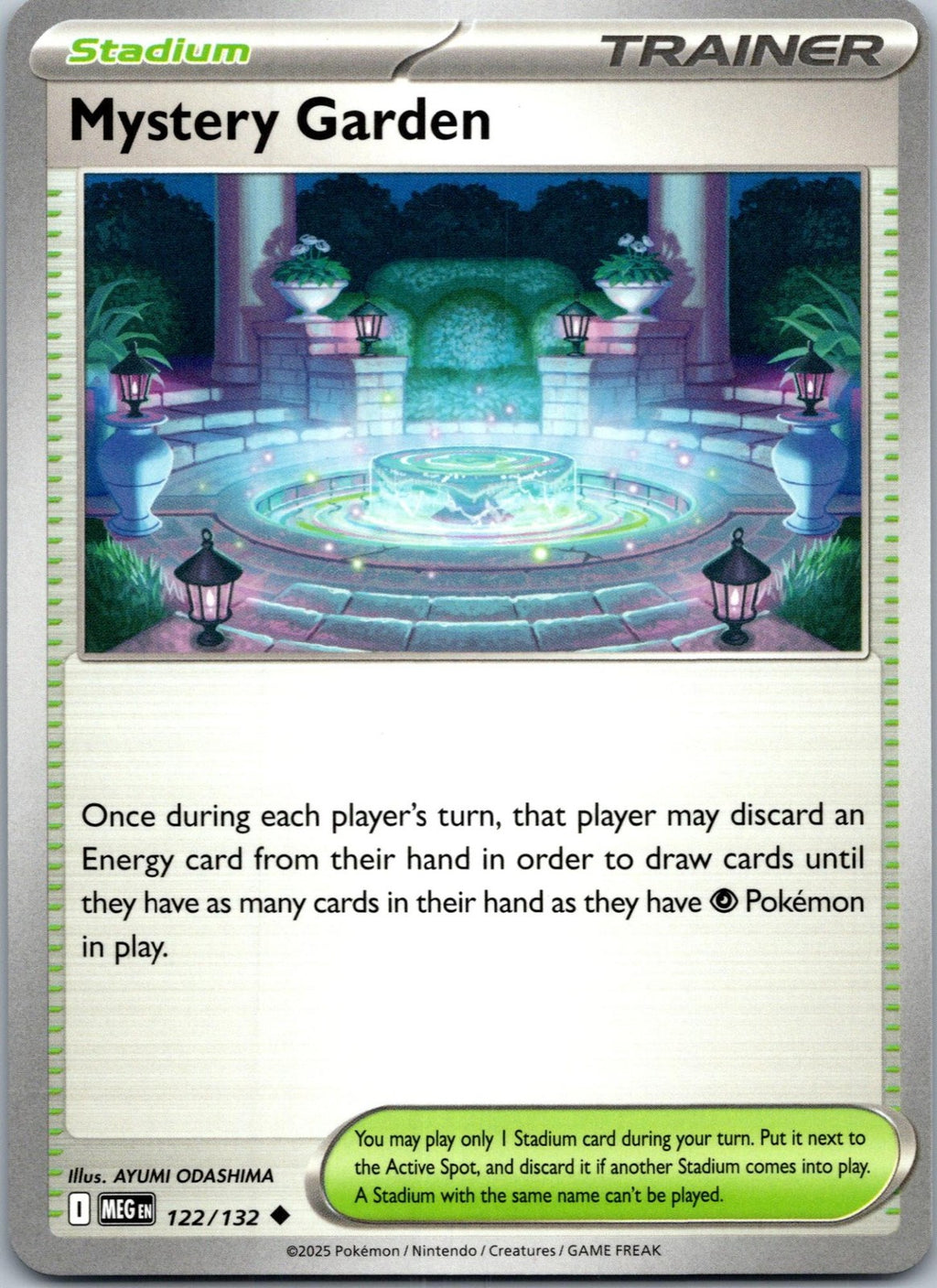 Mystery Garden 122/132 Uncommon Mega Evolution Pokemon Near Mint