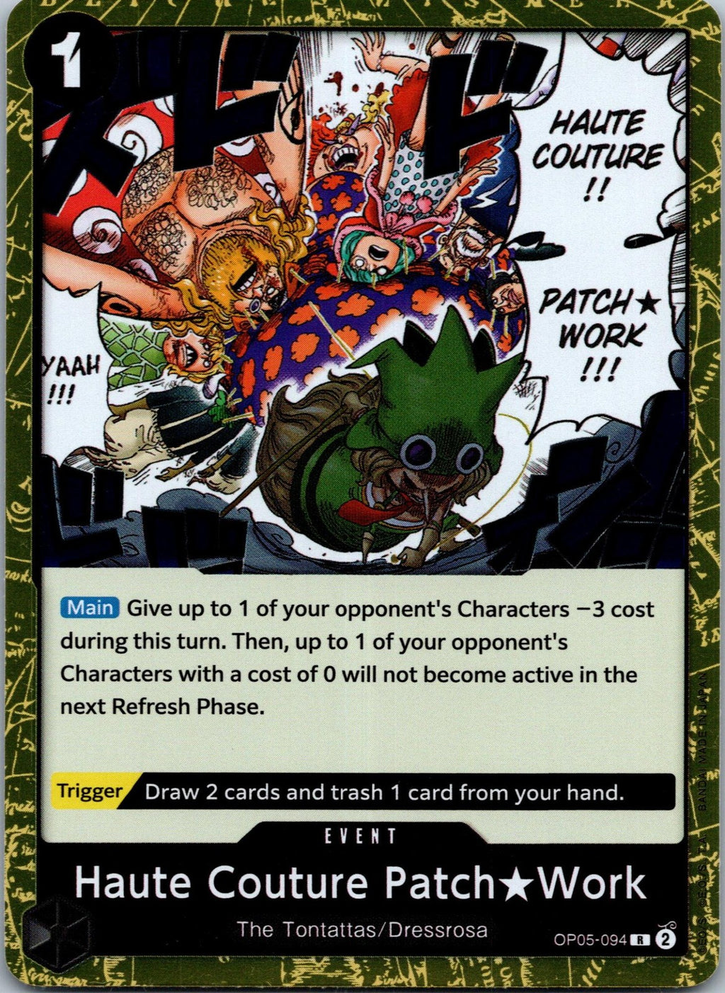 Haute Couture Patch Work OP05-094 Rare Awakening of the New Era One Piece NM