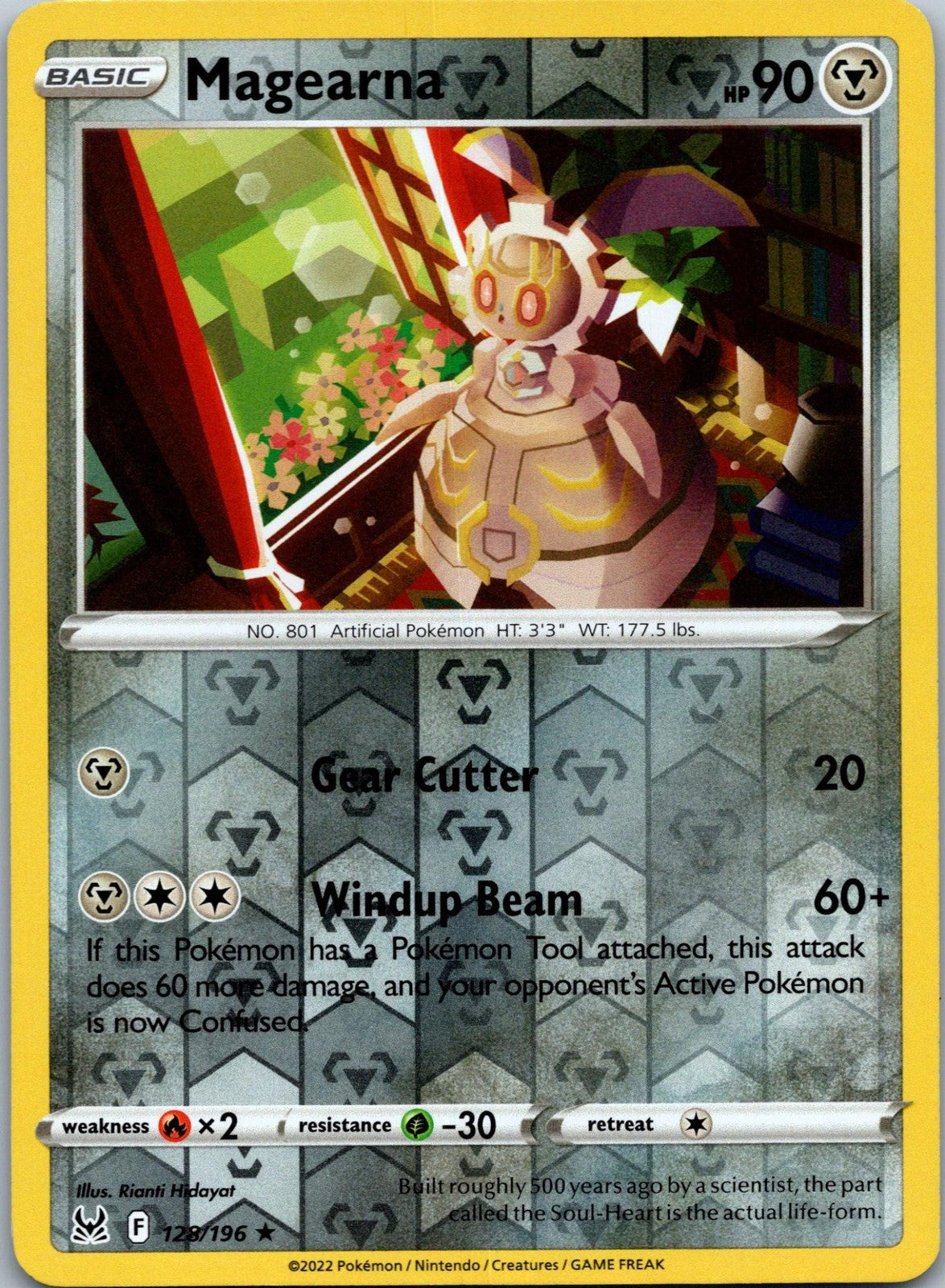 Magearna 128/196 Rare Lost Origin Pokemon Near Mint