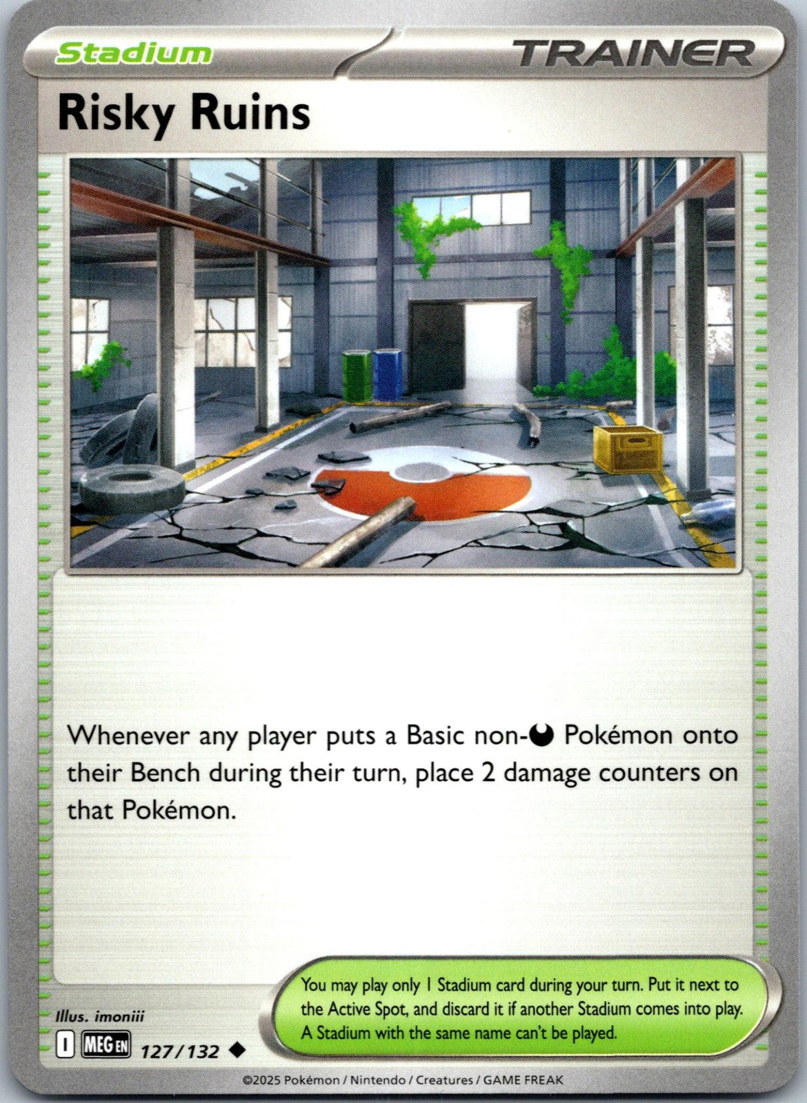 Risky Ruins 127/132 Uncommon Mega Evolution Pokemon Near Mint