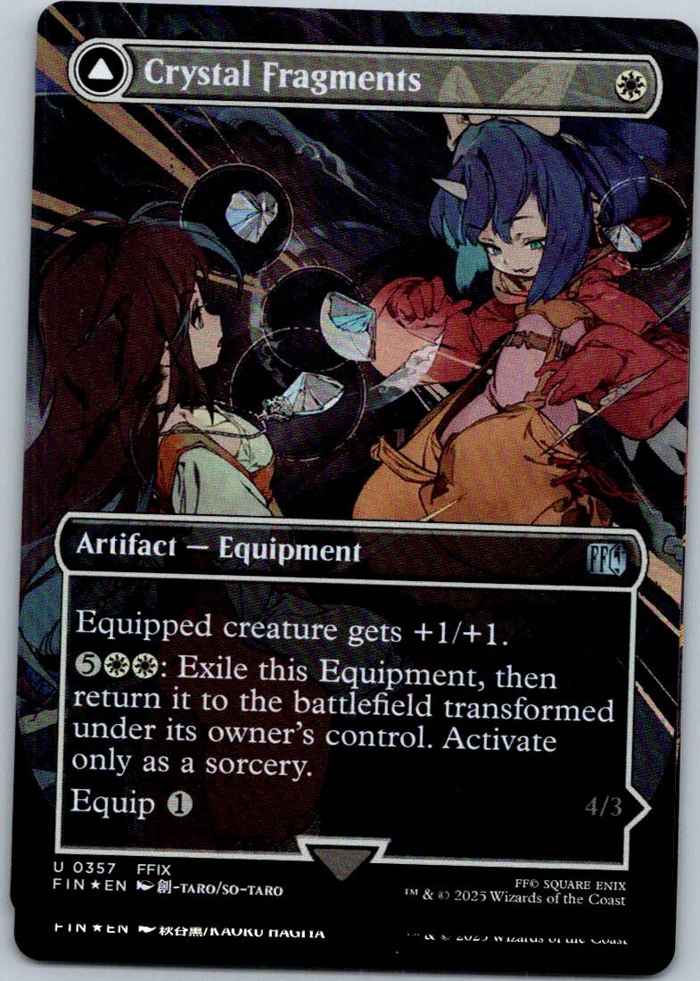 Crystal Fragments (Borderless) 357 FINAL FANTASY Magic: The Gathering NM