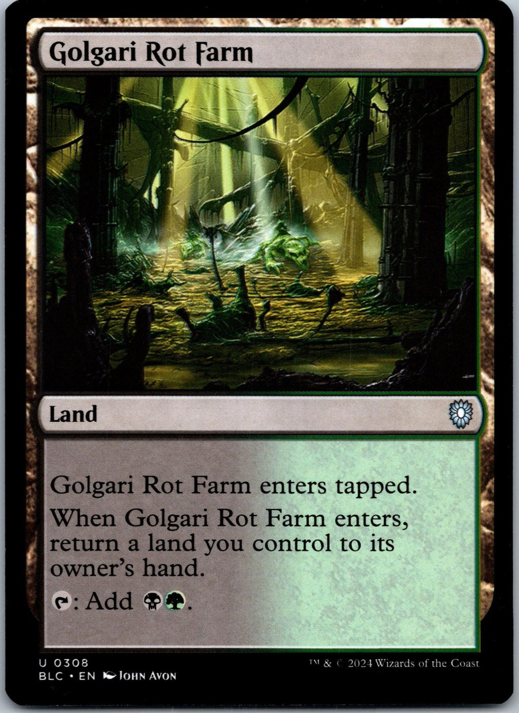 Golgari Rot Farm 308 Uncommon Commander: Bloomburrow Magic: The Gathering NM