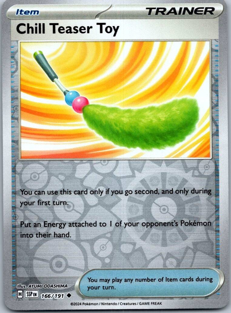 Chill Teaser Toy 166/191 Reverse Surging Sparks Pokemon Near Mint