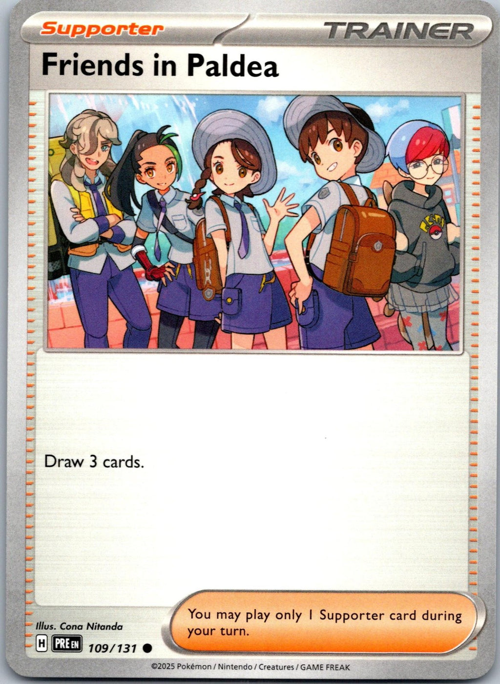 Friends in Paldea 109/131 Common Prismatic Evolutions Pokemon Near Mint