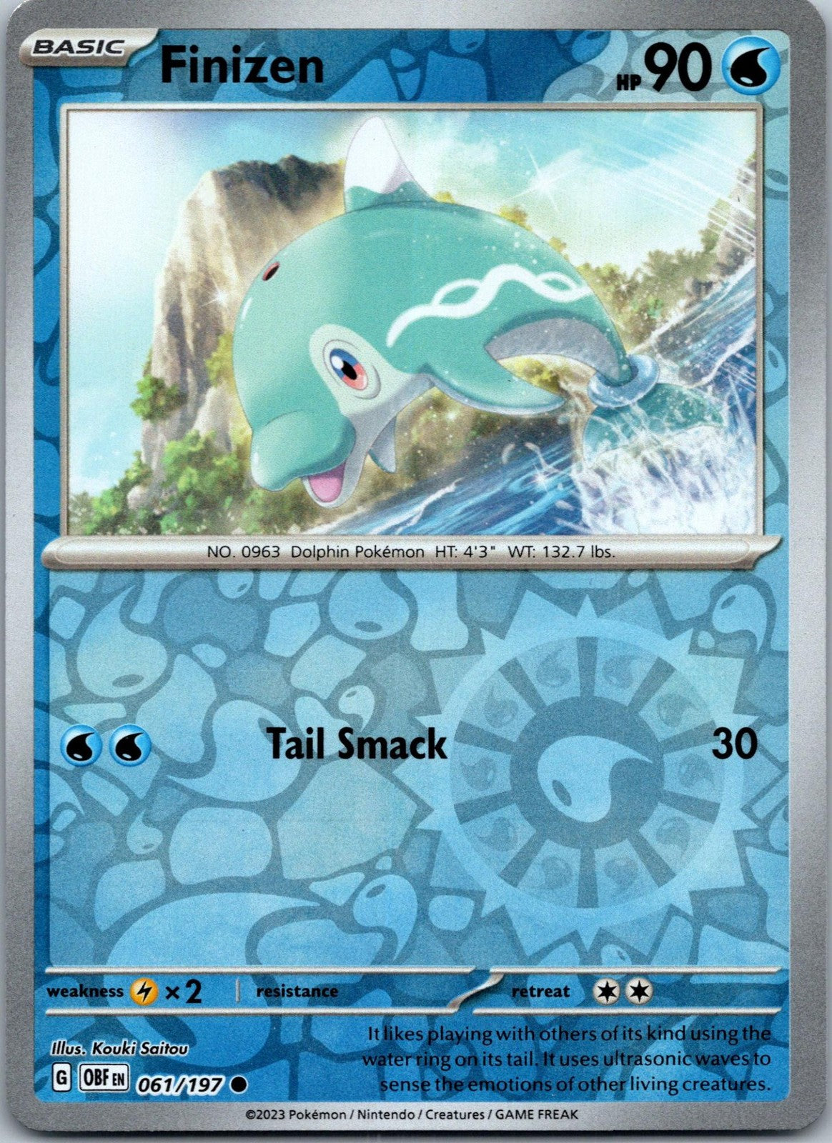 Finizen 061/197 Common Obsidian Flames Pokemon Near Mint