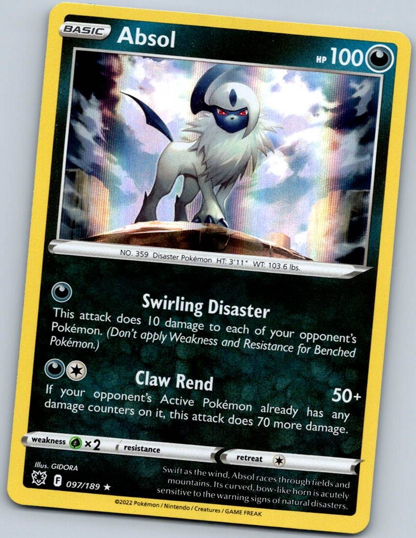 Absol 097/189 Holo Rare Astral Radiance Pokemon Near Mint