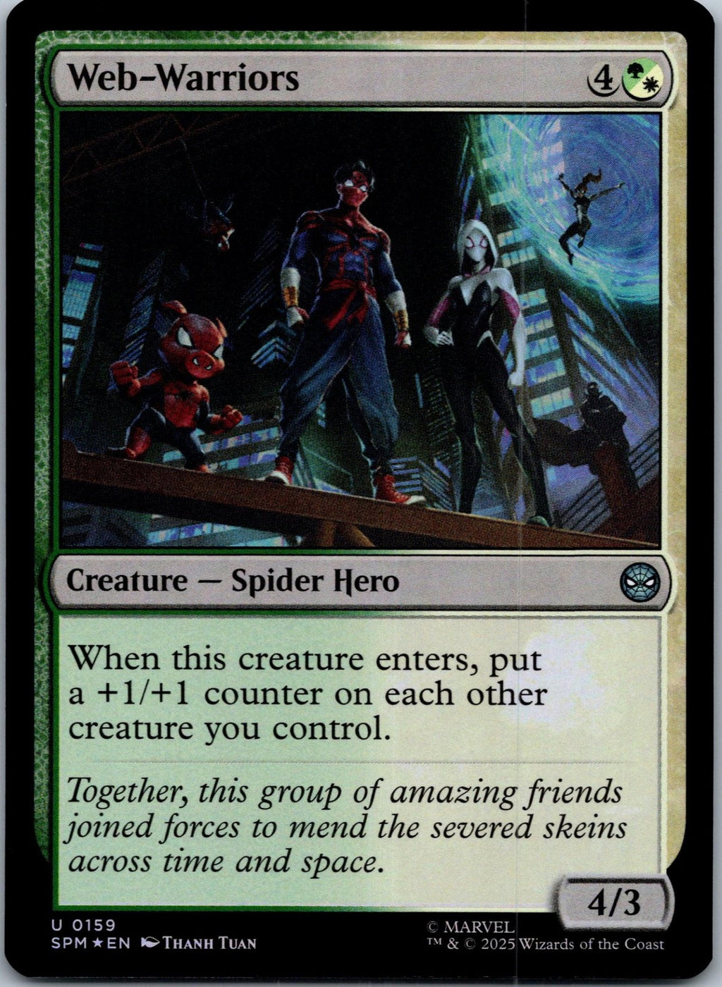 Web-Warriors 159 Uncommon Marvel's Spider-Man Magic: The Gathering NM | HOKO