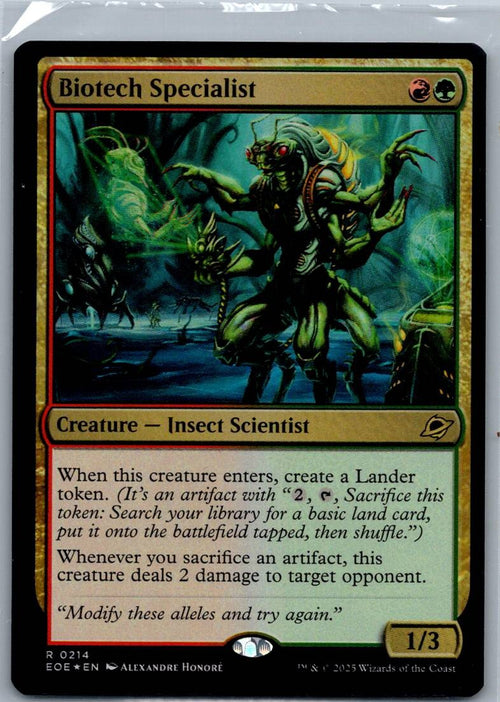 Biotech Specialist 214 Rare Cards Magic: The Gathering Near Mint foil