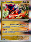 Koraidon 119/162 Rare Temporal Forces Pokemon Near Mint