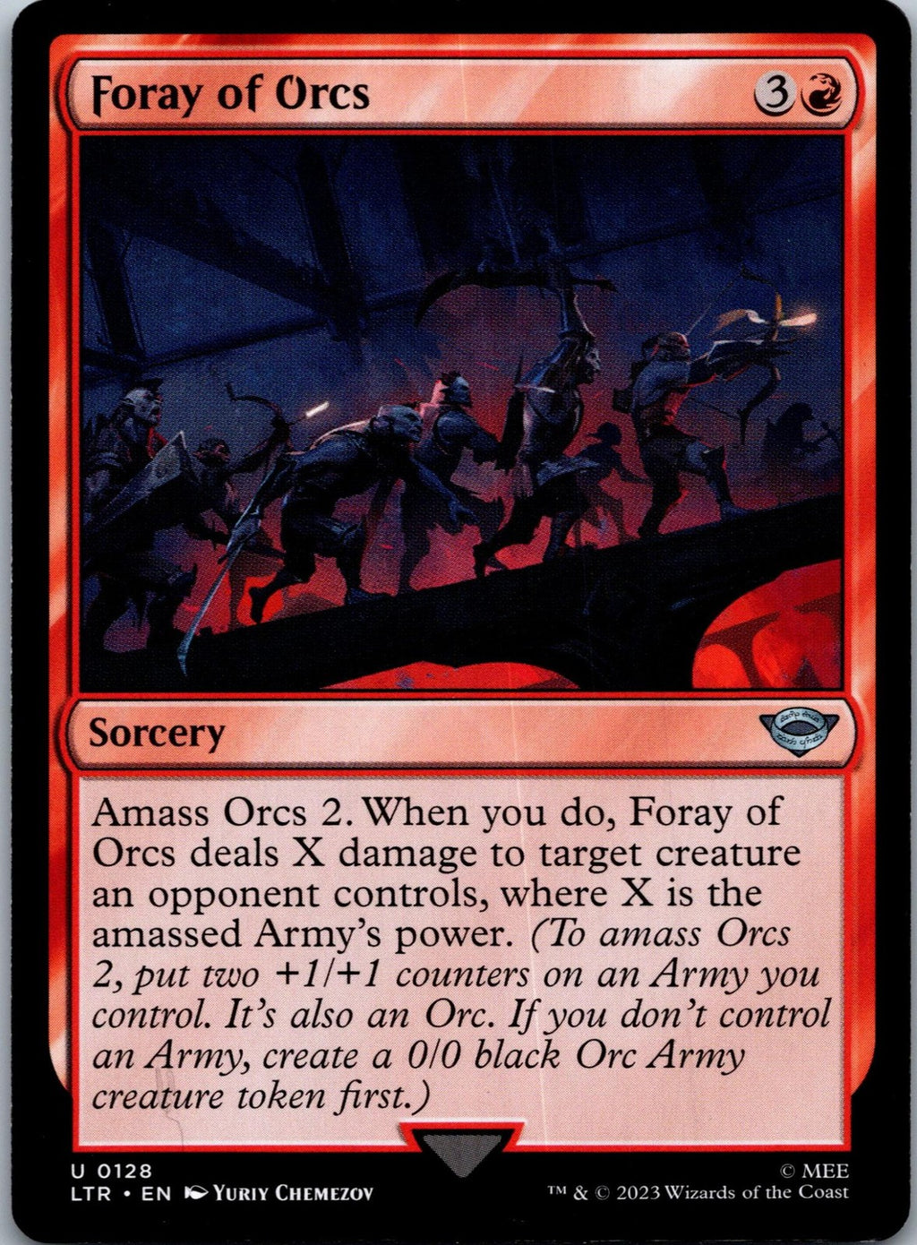 Foray of Orcs The Lord of the Rings: Magic: The Gathering NM