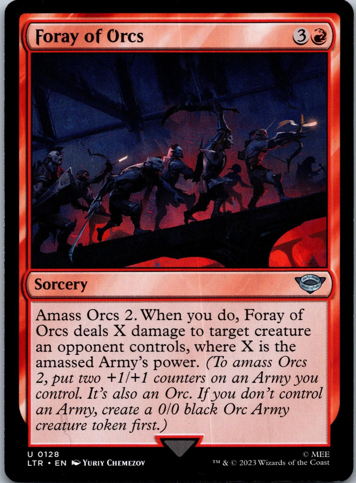 Foray of Orcs The Lord of the Rings: Magic: The Gathering NM