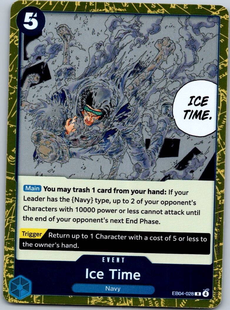 Ice Time EB04-028 Rare The Azure Sea's Seven One Piece Near Mint