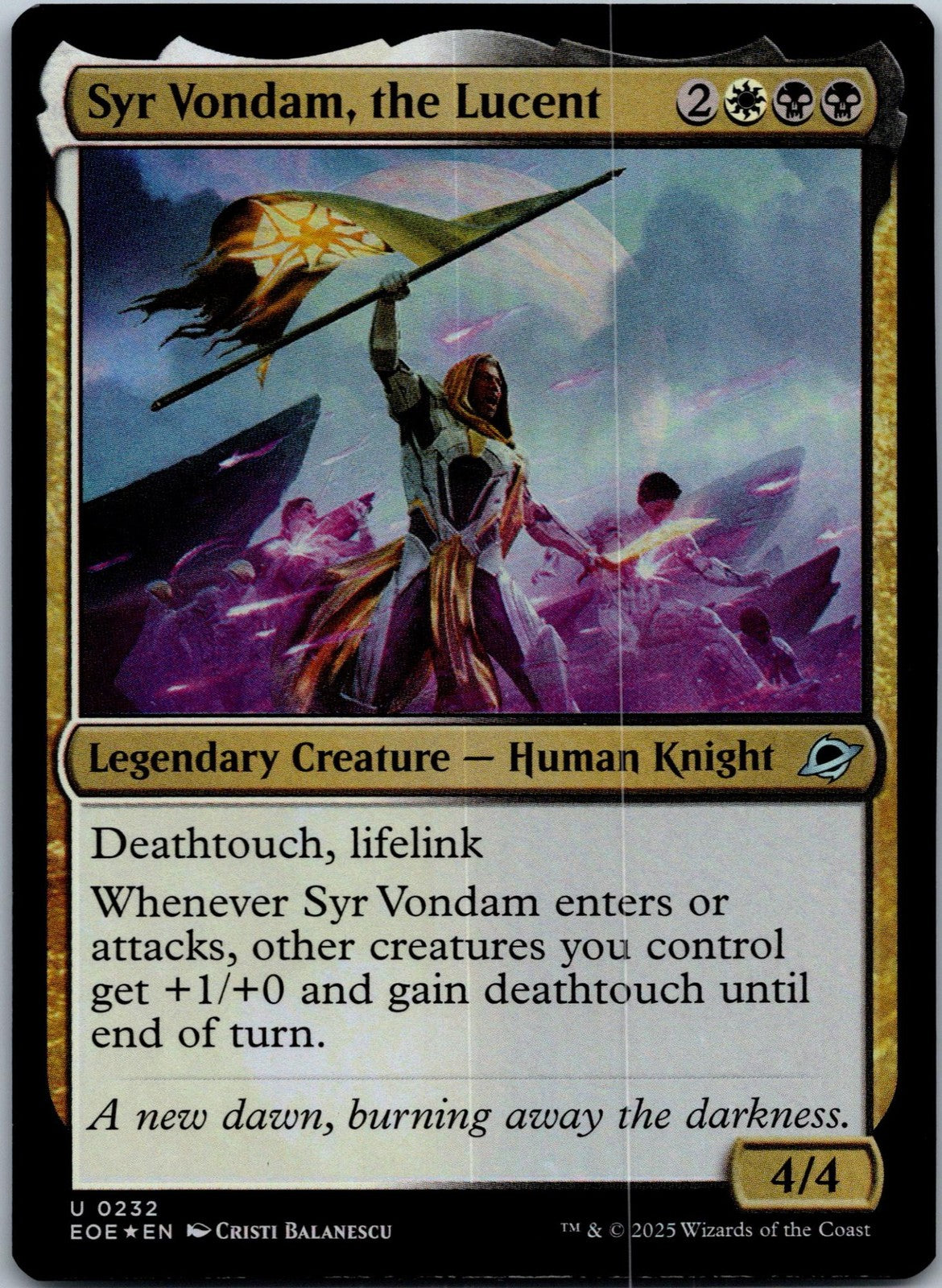 Syr Vondam, the Lucent 232 Uncommon Edge of Eternities Magic: The Gathering NM