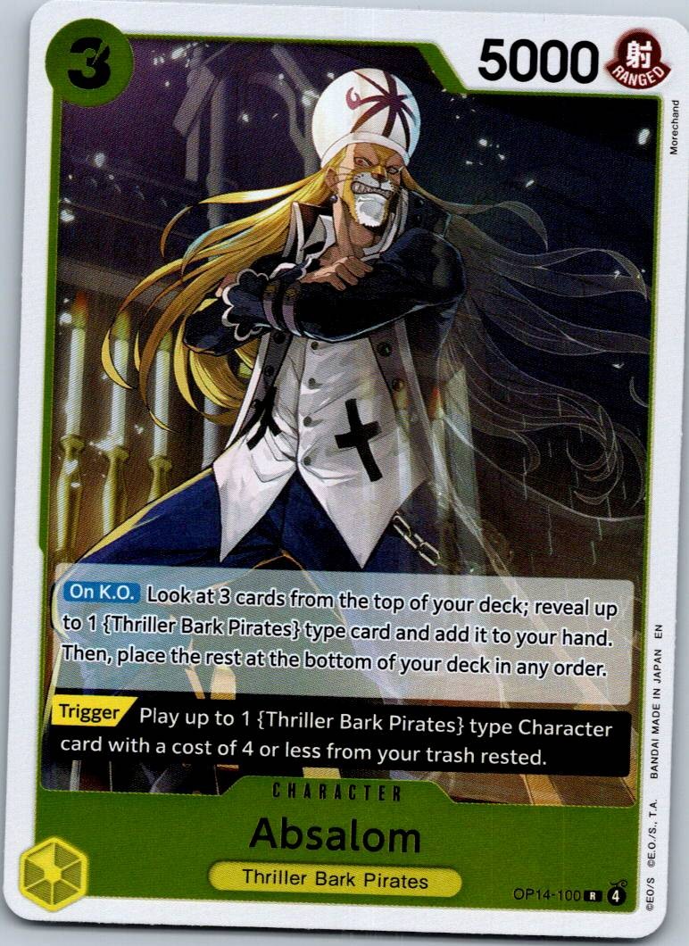 Absalom OP14-100 Rare The Azure Sea's Seven One Piece Near Mint