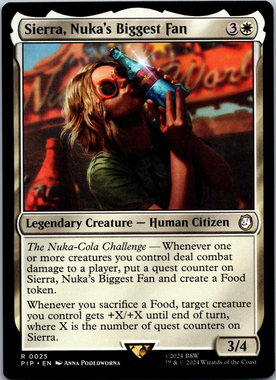 Sierra, Nuka's Biggest Fan 25 Universes Beyond: Fallout Magic: The Gathering NM