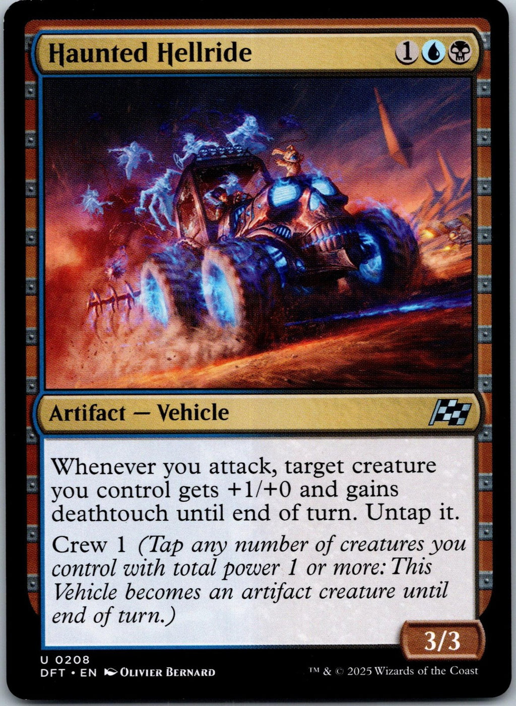 Haunted Hellride 208 Uncommon Aetherdrift Magic: The Gathering Near Mint