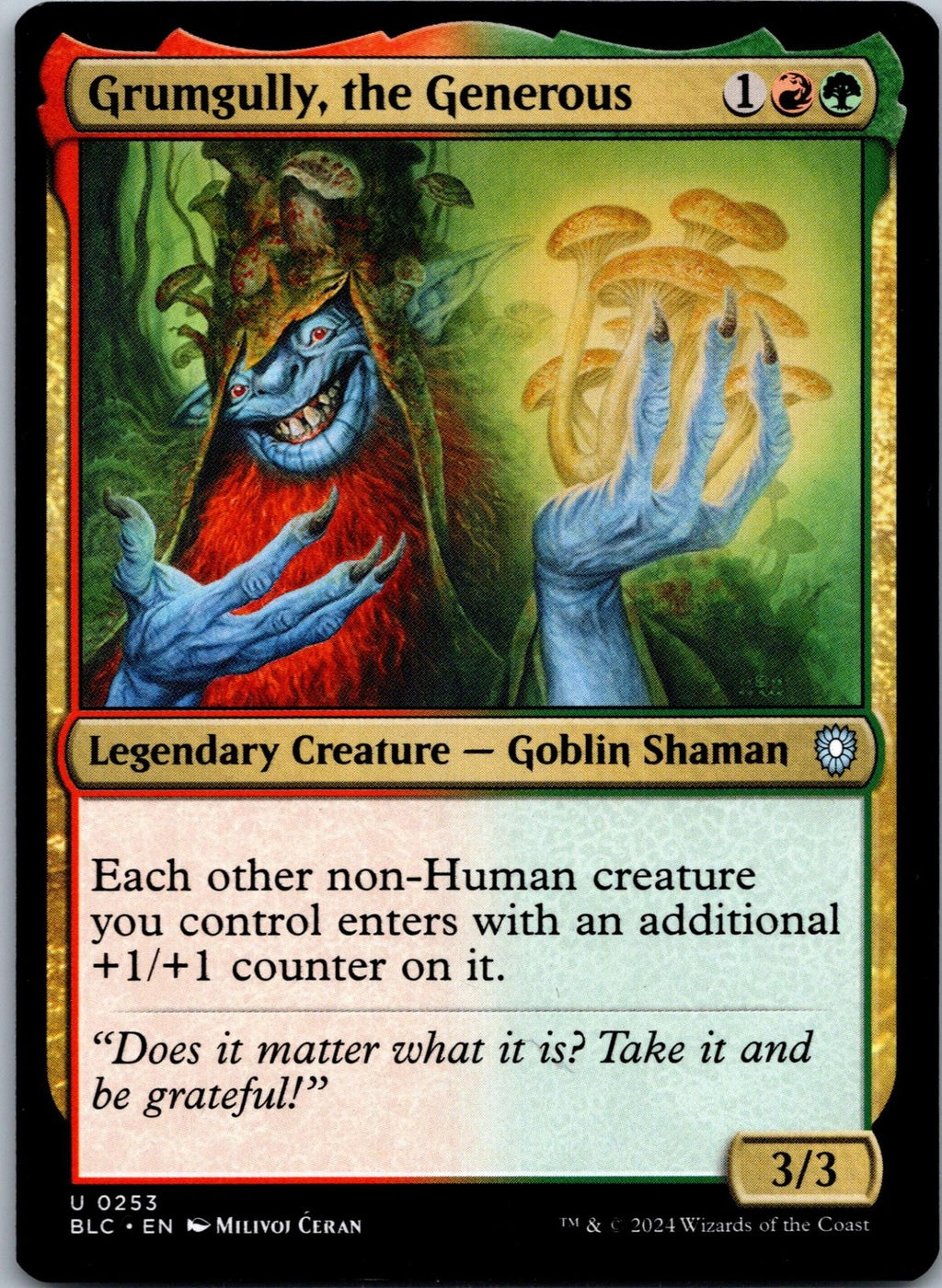 Grumgully, the Generous 253 Commander: Bloomburrow Magic: The Gathering NM