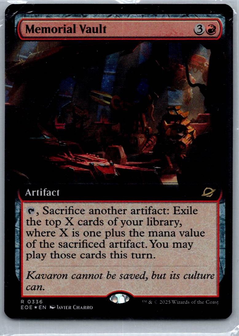 Memorial Vault (Extended Art) 336 Edge of Eternities Magic: The Gathering NM