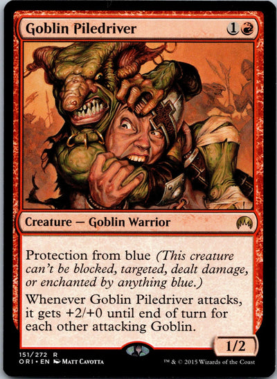 Goblin Piledriver 151 Rare Magic Origins Magic: The Gathering Near Mint