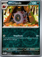 Whirlipede 055/086 Common Black Bolt Pokemon Near Mint