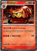 Emboar 013/086 Rare White Flare Pokemon Near Mint