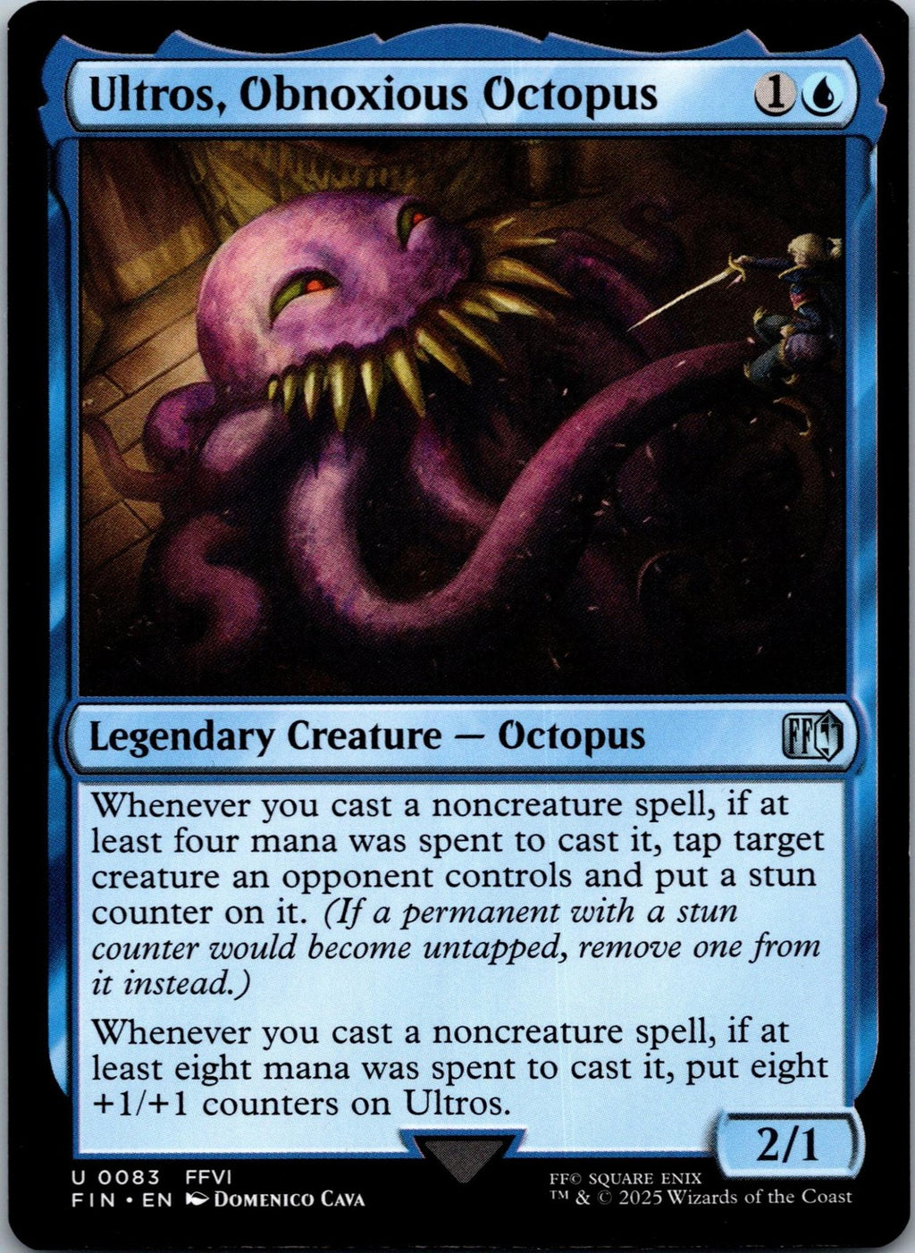 Ultros, Obnoxious Octopus 83 Uncommon Final Fantasy Magic: The Gathering NM
